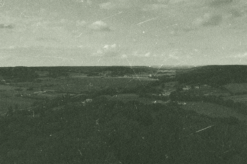Une photographie montrant la vue que les Brown avaient depuis leur maison.